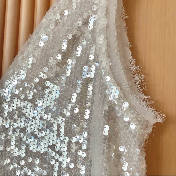 Zara sequin midi dress white - Picture 6 of 15